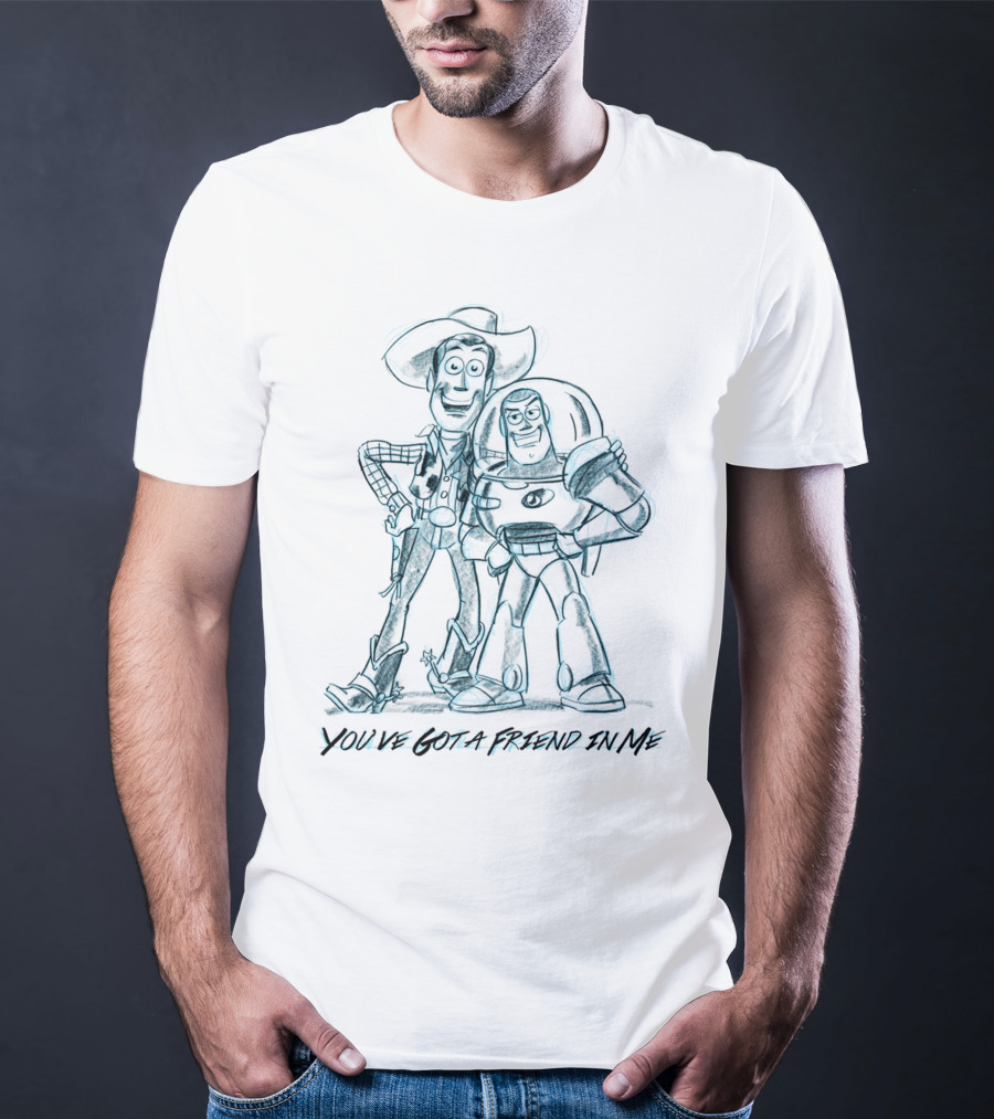 You've Got A Friend In Me Sketch Woody And Buzz T-Shirt