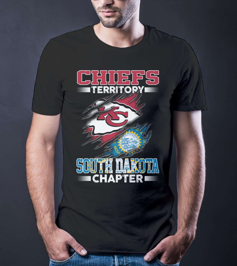 CHIEFS TERRITORY SOUTH DAKOTA CHAPTER MASHUP FLAG T-Shirt