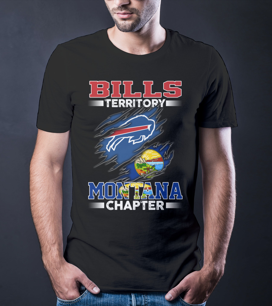 BILLS Territory Montana Chapter Buffalo Football T-Shirt