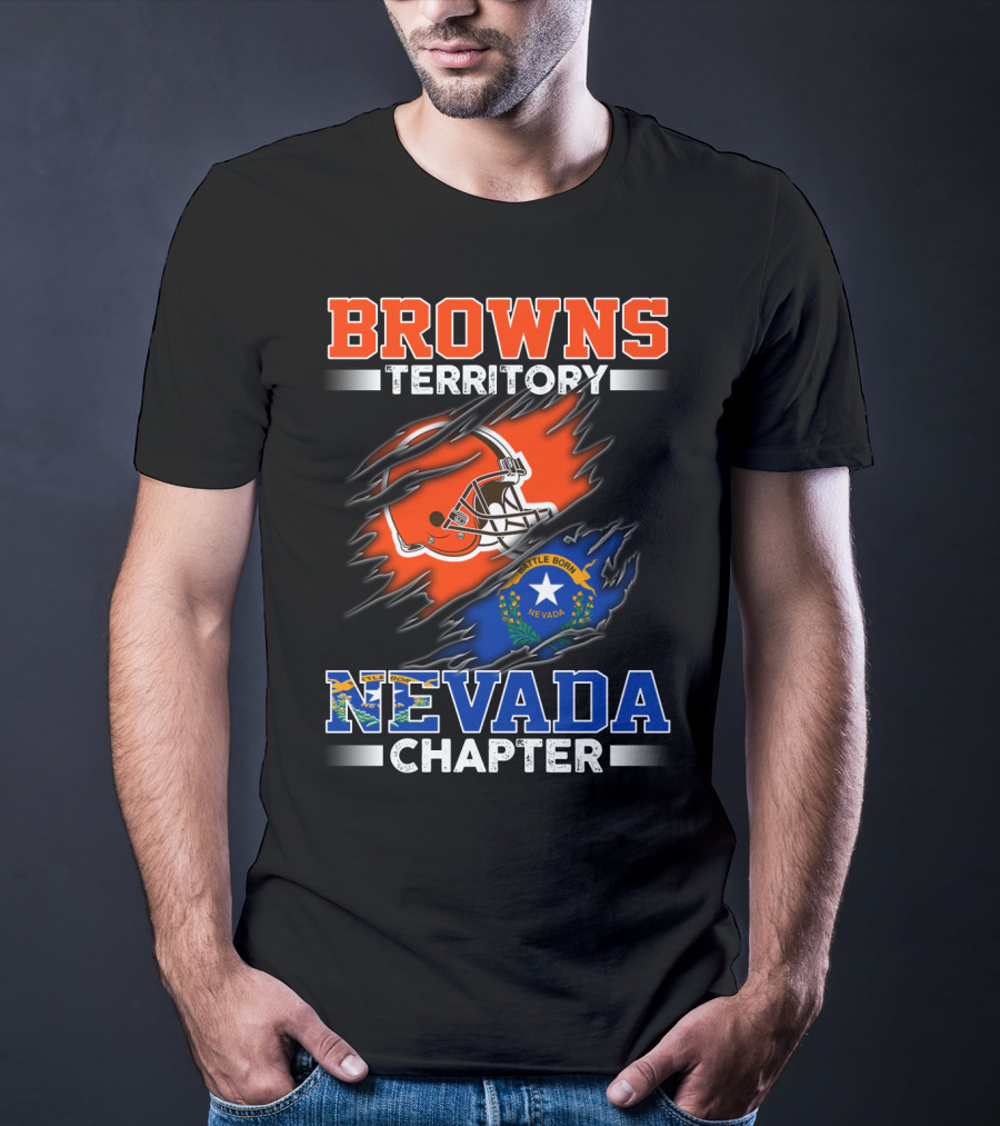 BROWNS TERRITORY NEVADA CHAPTER BATTLE BORN NEVADA T-Shirt