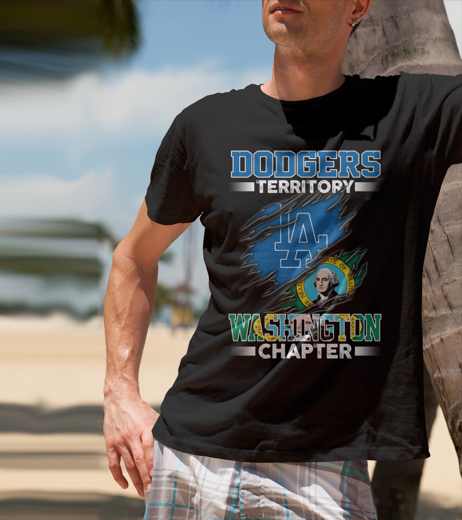 DODGERS TERRITORY LA WASHINGTON CHAPTER STATE SEAL T-Shirt