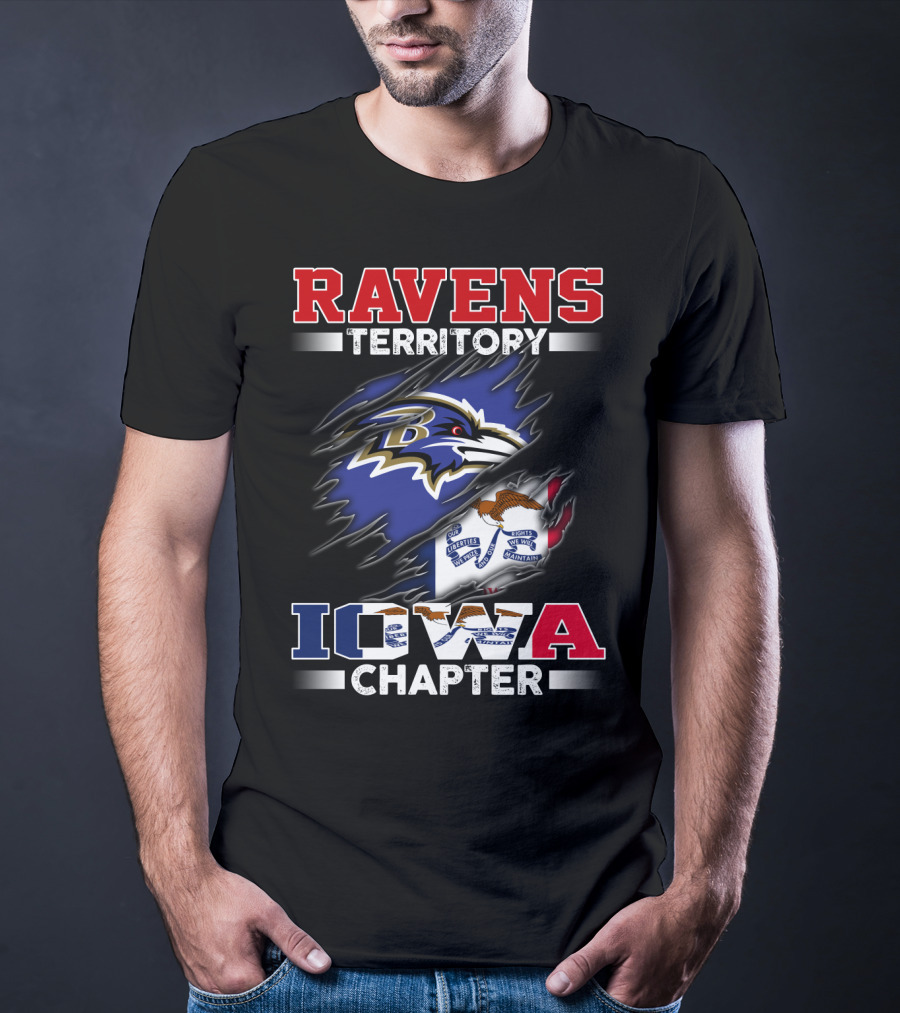 Ravens Territory Baltimore Iowa Chapter T-Shirt