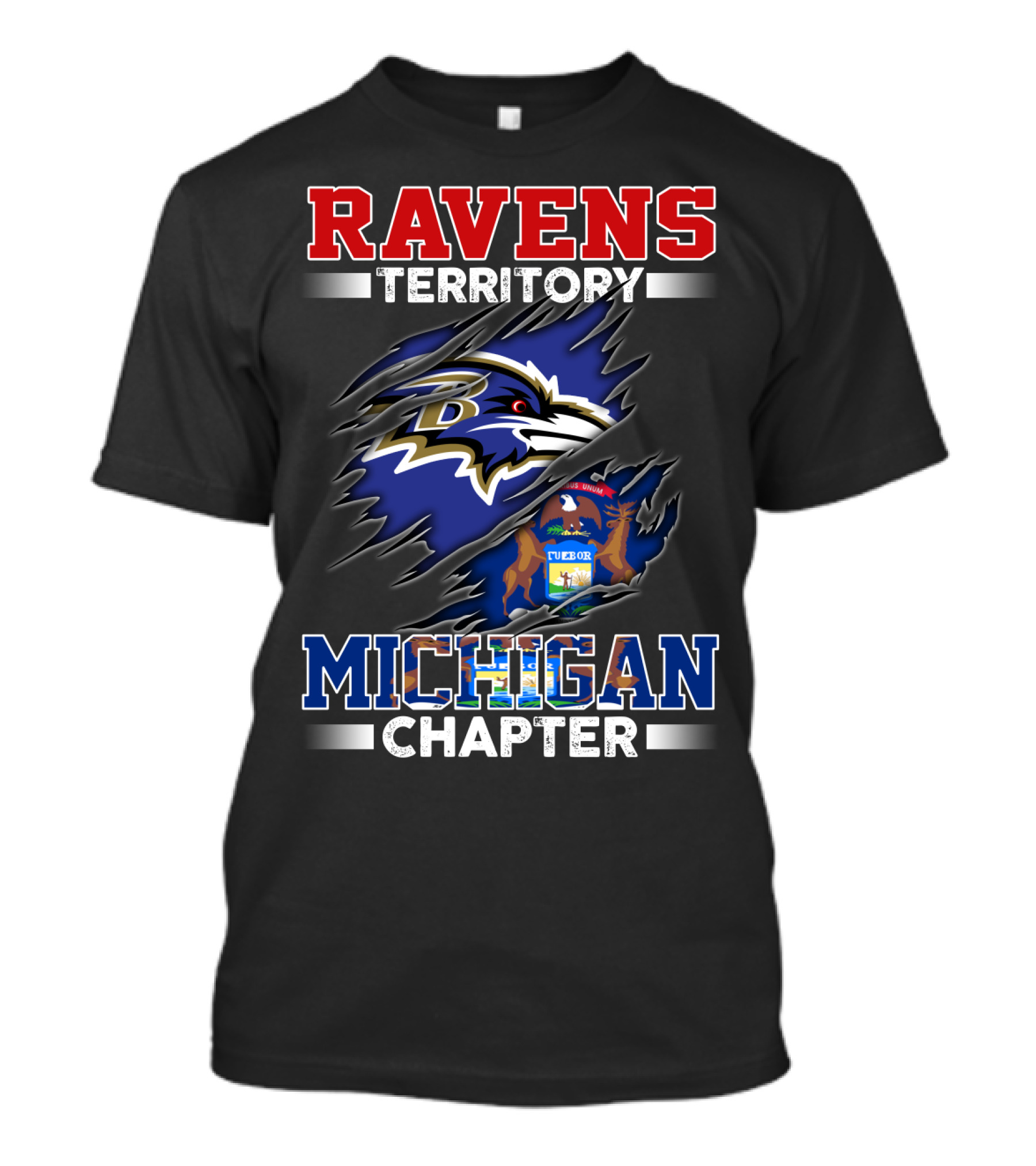 Ravens Territory Michigan Chapter T-Shirt