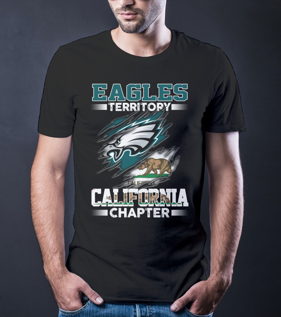 Eagles Territory California Chapter California Bear Flag Combo T-Shirt