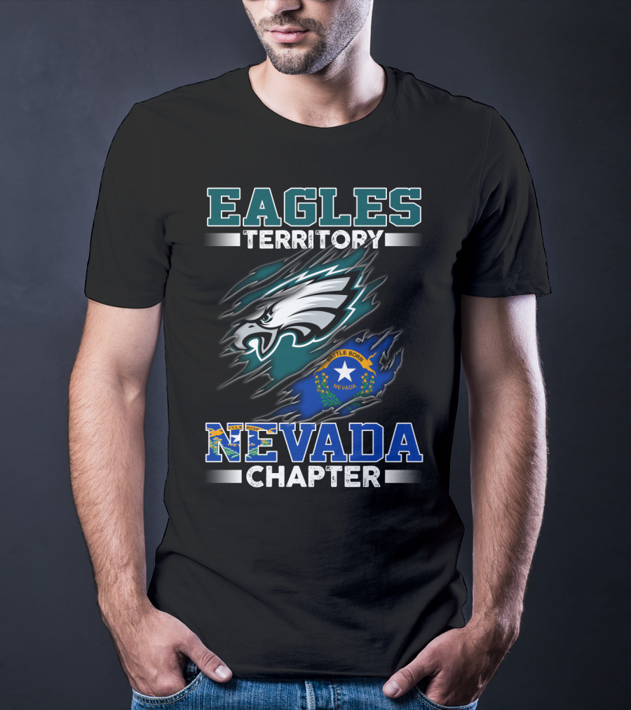 Eagles Territory Nevada Chapter Battle Born State Flag T-Shirt