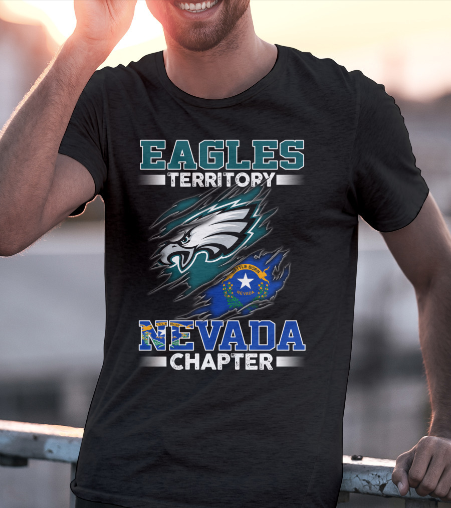 Eagles Territory Nevada Chapter Battle Born State Flag T-Shirt