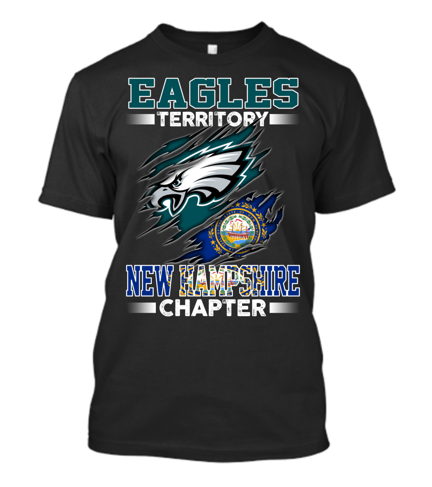 Eagles Territory New Hampshire Chapter Flag T-Shirt