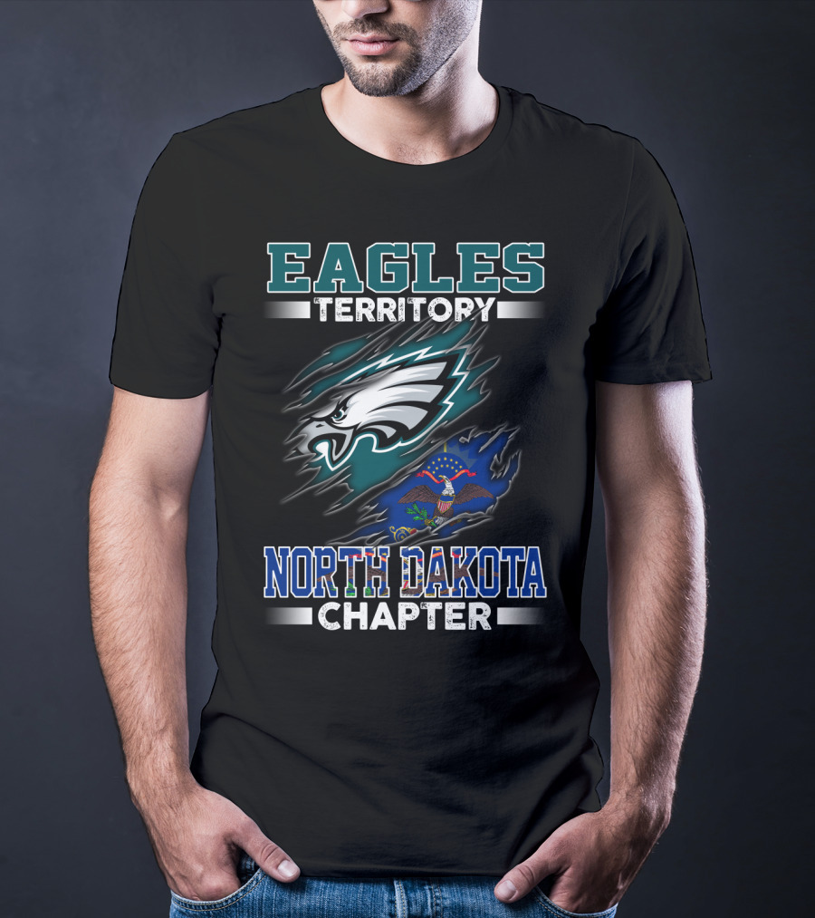 Eagles Territory North Dakota Chapter Flag T-Shirt