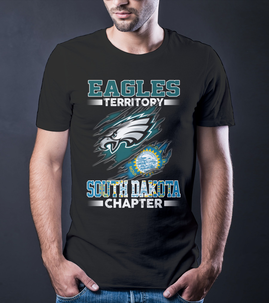 Eagles Territory South Dakota Chapter Philadelphia Logo State Seal T-Shirt
