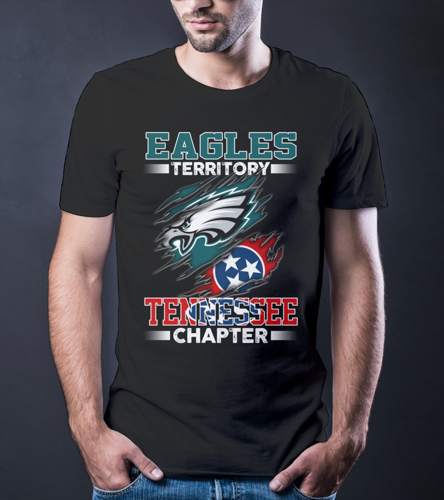 Eagles Territory Tennessee Chapter Philadelphia Football Fans Circle T-Shirt