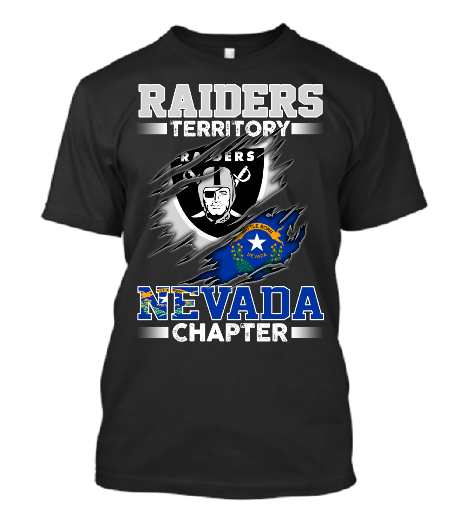 Raiders Territory Nevada Chapter Battle Born T-Shirt