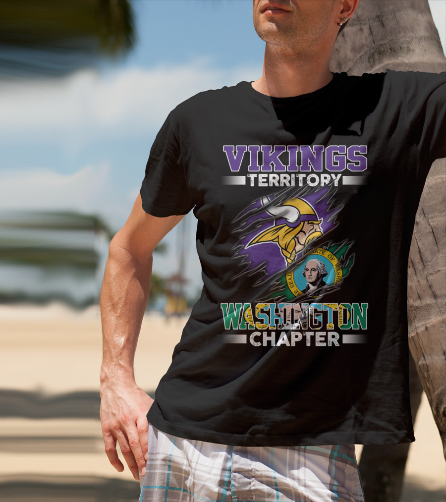 Vikings Territory Washington Chapter Seal Of Washington T-Shirt