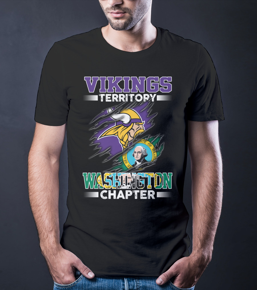 Vikings Territory Washington Chapter Seal Of Washington T-Shirt