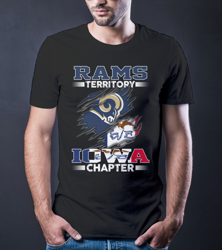 Rams Territory Iowa Chapter Flag T-Shirt