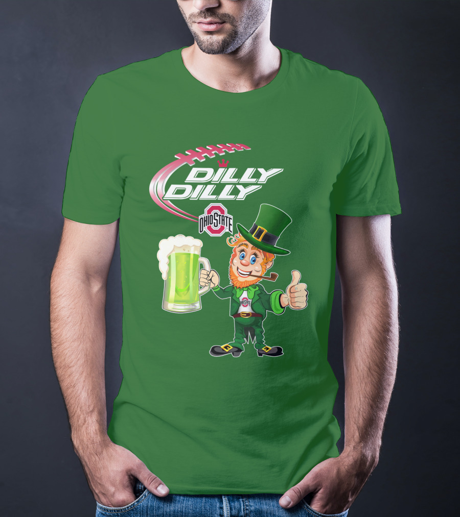 Ohio State Dilly Dilly Leprechaun Football T-Shirt