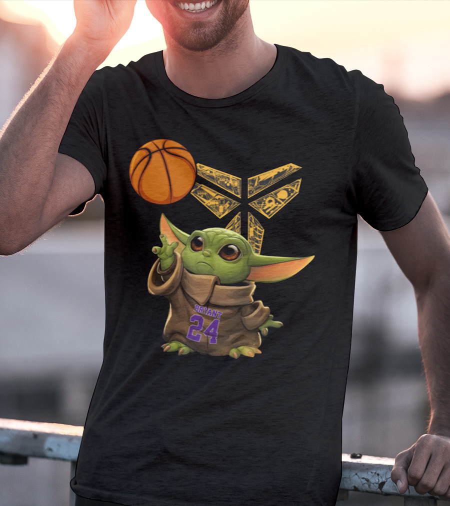 Bryant 24 Basketball Yoda T-Shirt