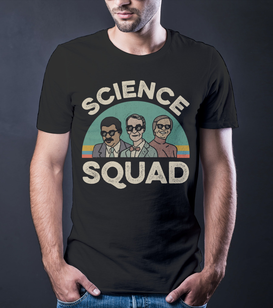 Science Squad Retro Style Trio T-Shirt