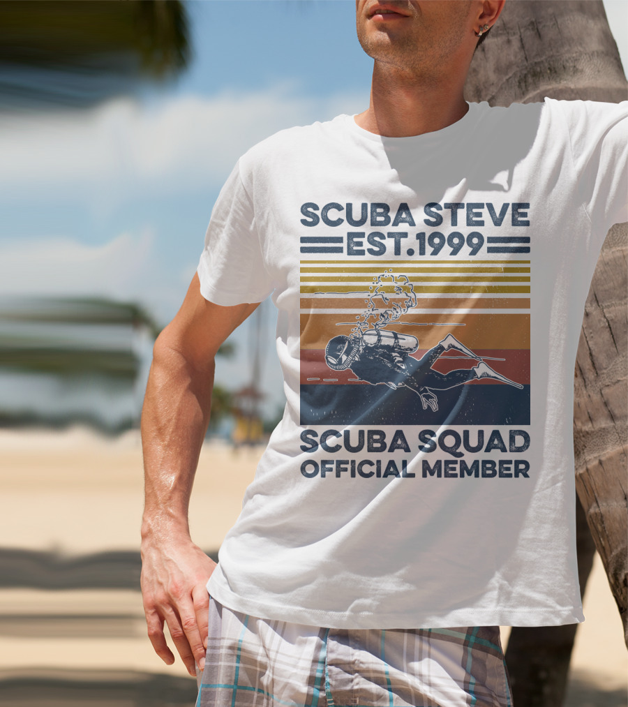 Scuba Steve Est. 1999 Scuba Squad Official Member T-Shirt