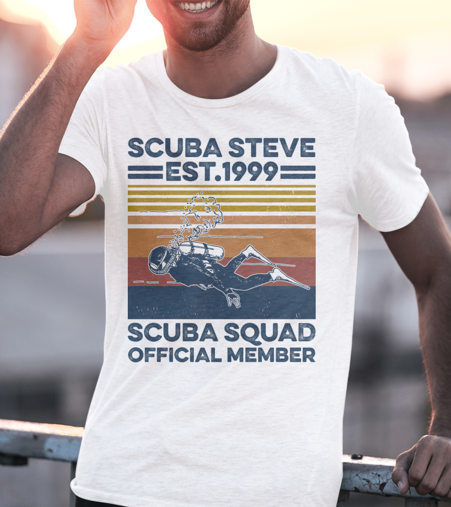 Scuba Steve Est. 1999 Scuba Squad Official Member T-Shirt