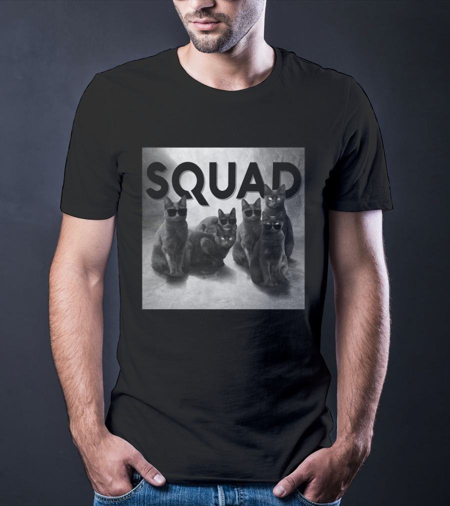 Cat Squad Sunglasses Cool Cats T-Shirt