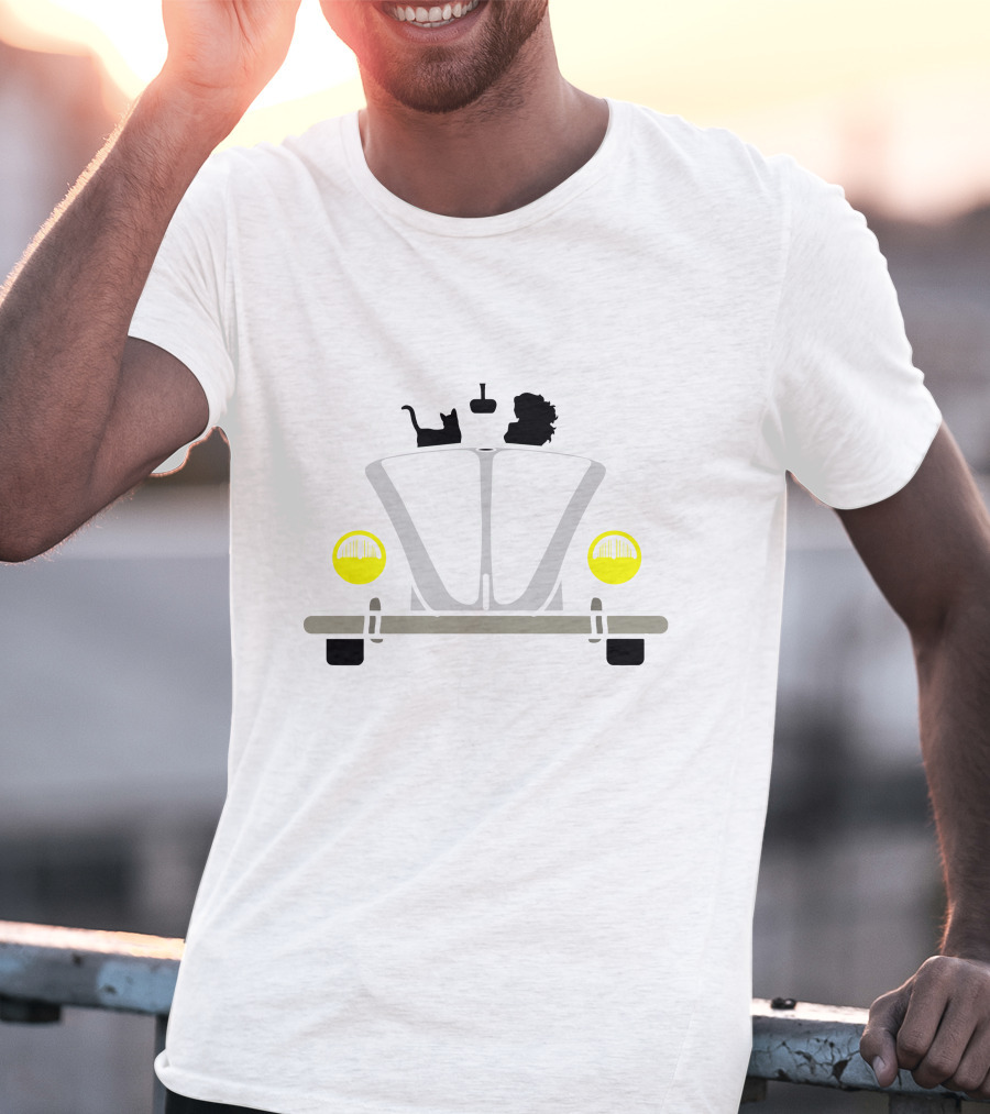 Volkswagen Beetle Cat Companion Journey T-Shirt