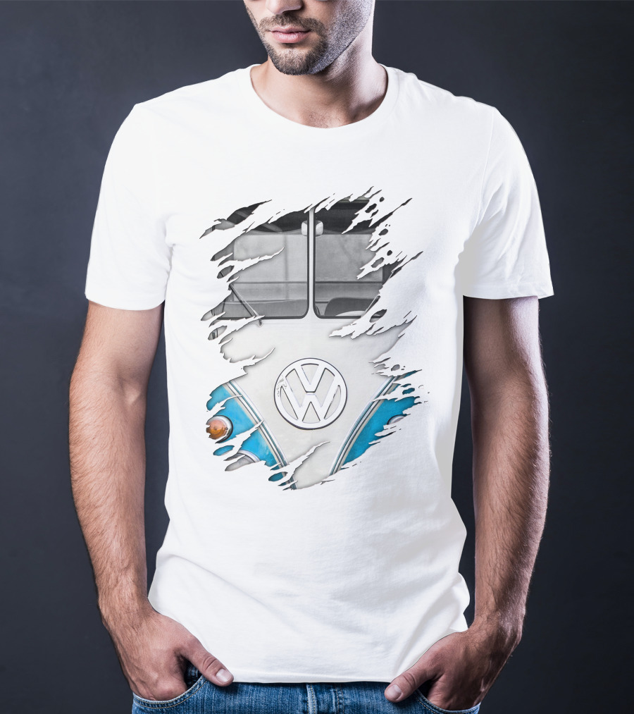 Volkswagen Torn Van Front View T-Shirt
