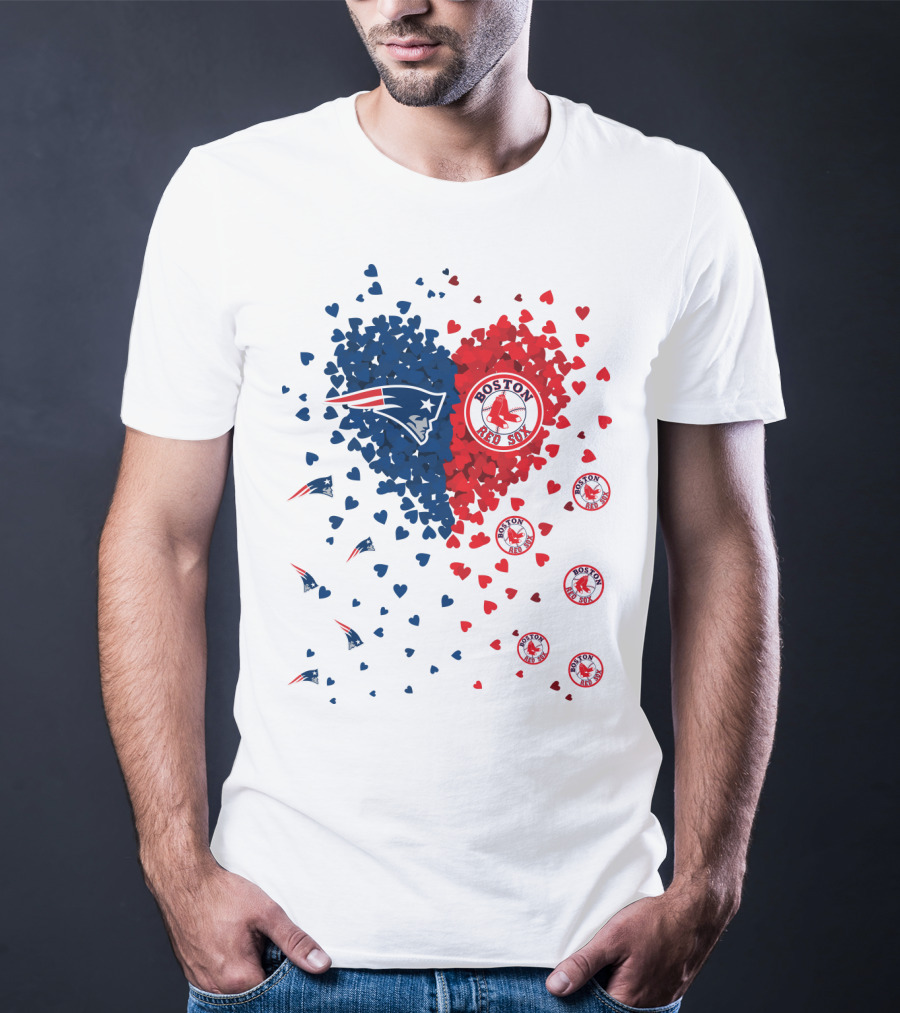 Boston Red Sox Patriot Heart T-Shirt