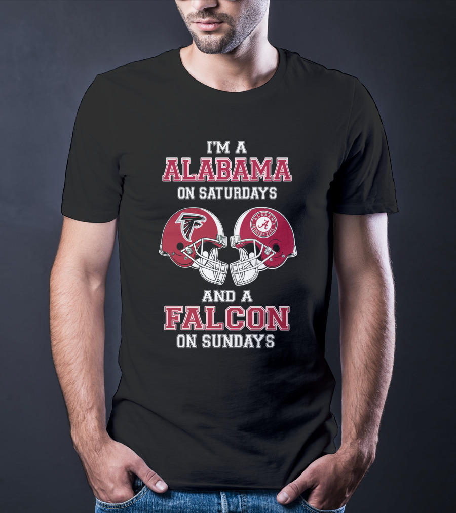 I'm A Alabama On Saturdays And A Falcon On Sundays T-Shirt