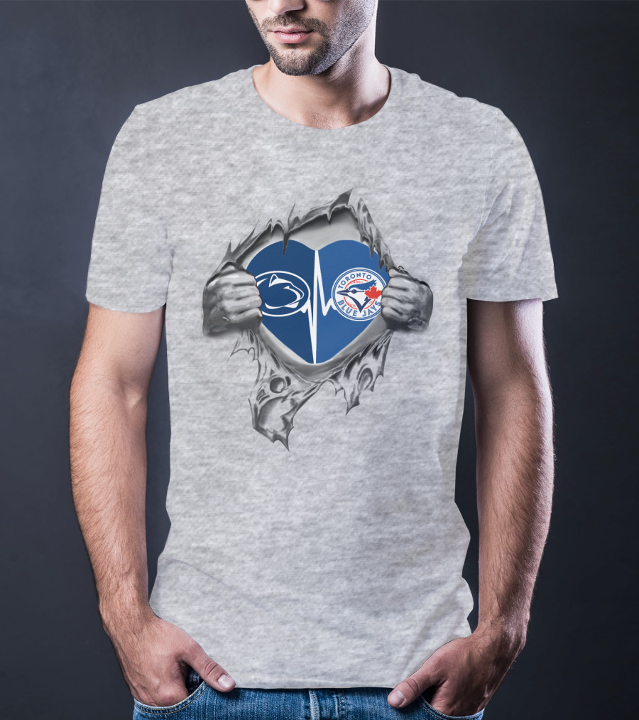 Toronto Blue Jays Penn State Heartbeat Burst T-Shirt