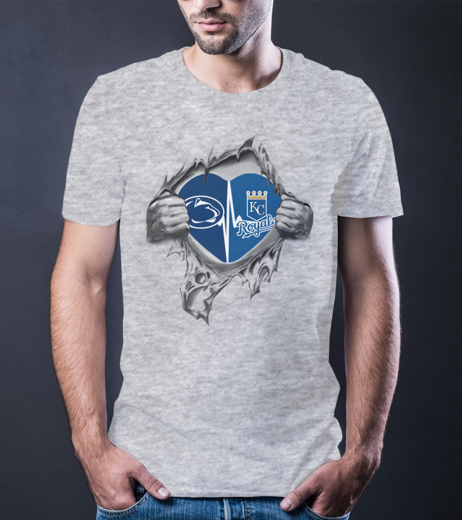 Kansas City Royals Penn State Heartbeat T-Shirt