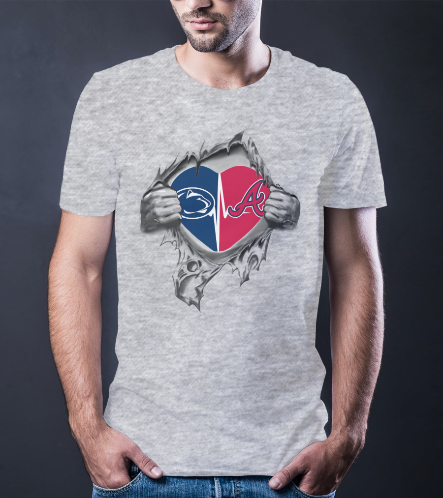 Atlanta Braves Penn State Heartbeat T-Shirt