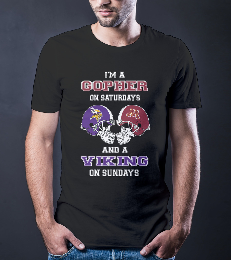 I'm A Gopher On Saturdays And A Viking On Sundays T-Shirt