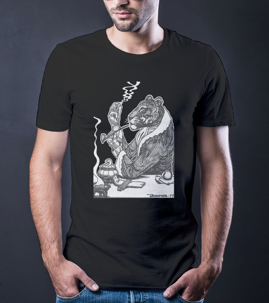 RAKSHASA Trampier 77 Smoking Tiger T-Shirt