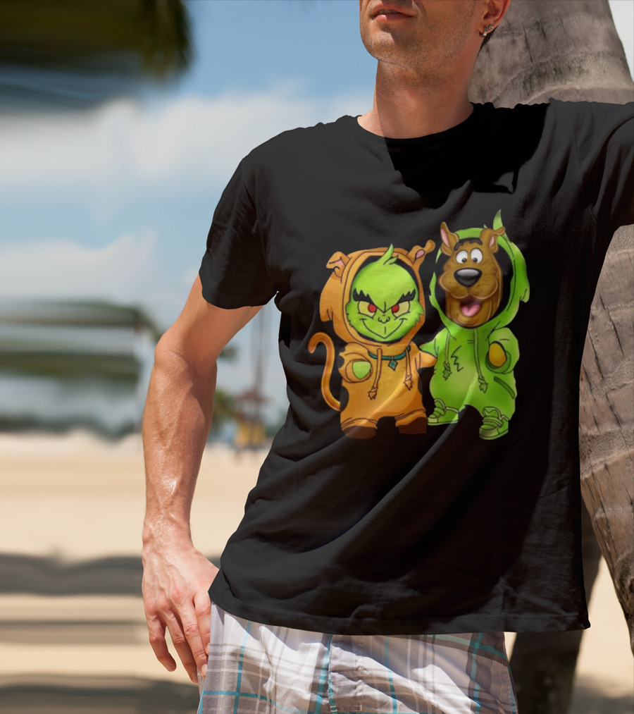 Grinch Scooby Doo Costume Mashup Halloween Crossover T-Shirt