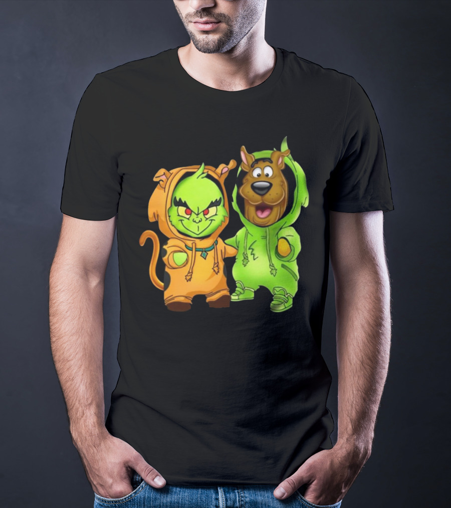 Grinch Scooby Doo Costume Mashup Halloween Crossover T-Shirt