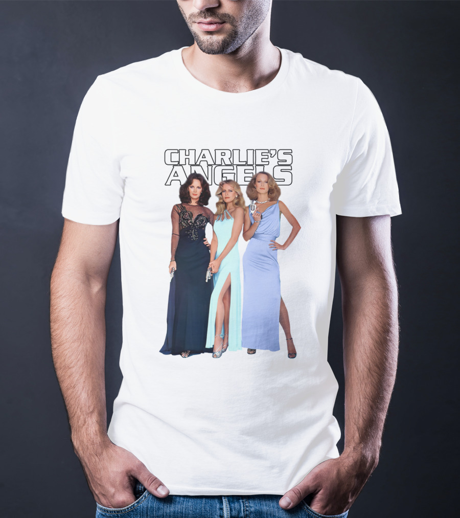 Charlie's Angels Classic Trio In Evening Gowns T-Shirt