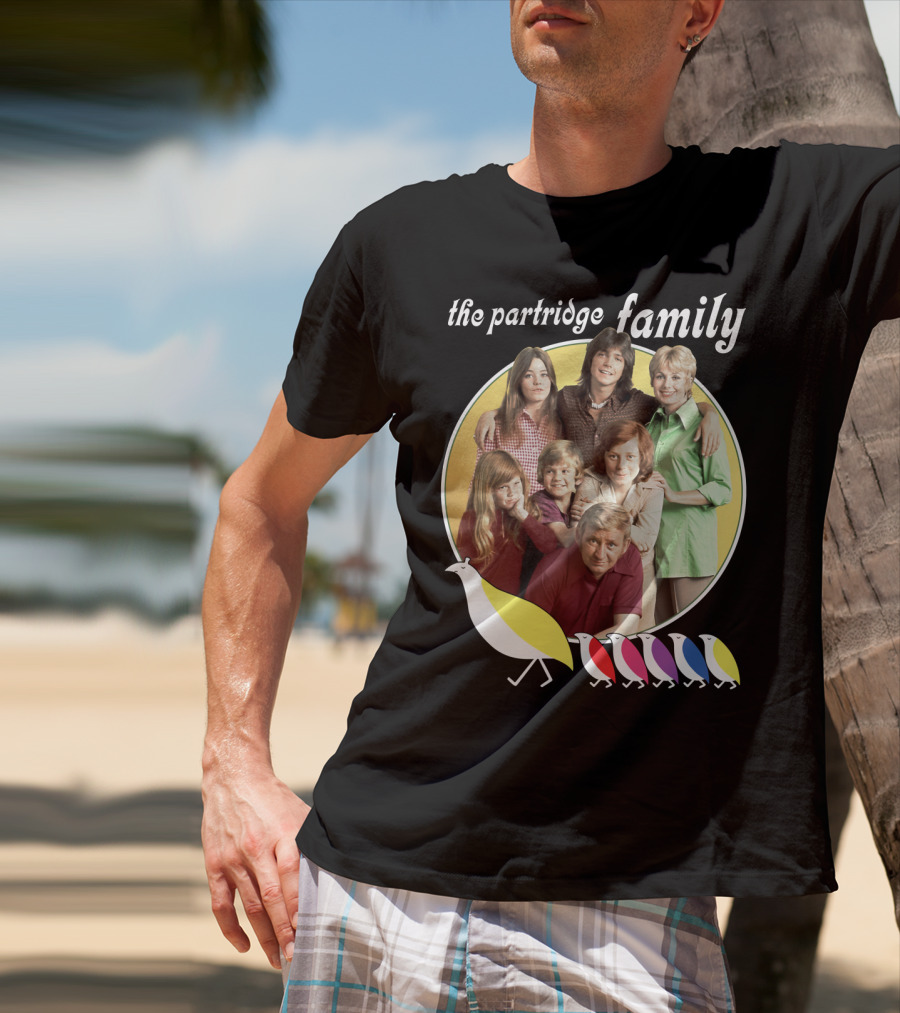 The Partridge Family Yellow Circle Five Birds T-Shirt