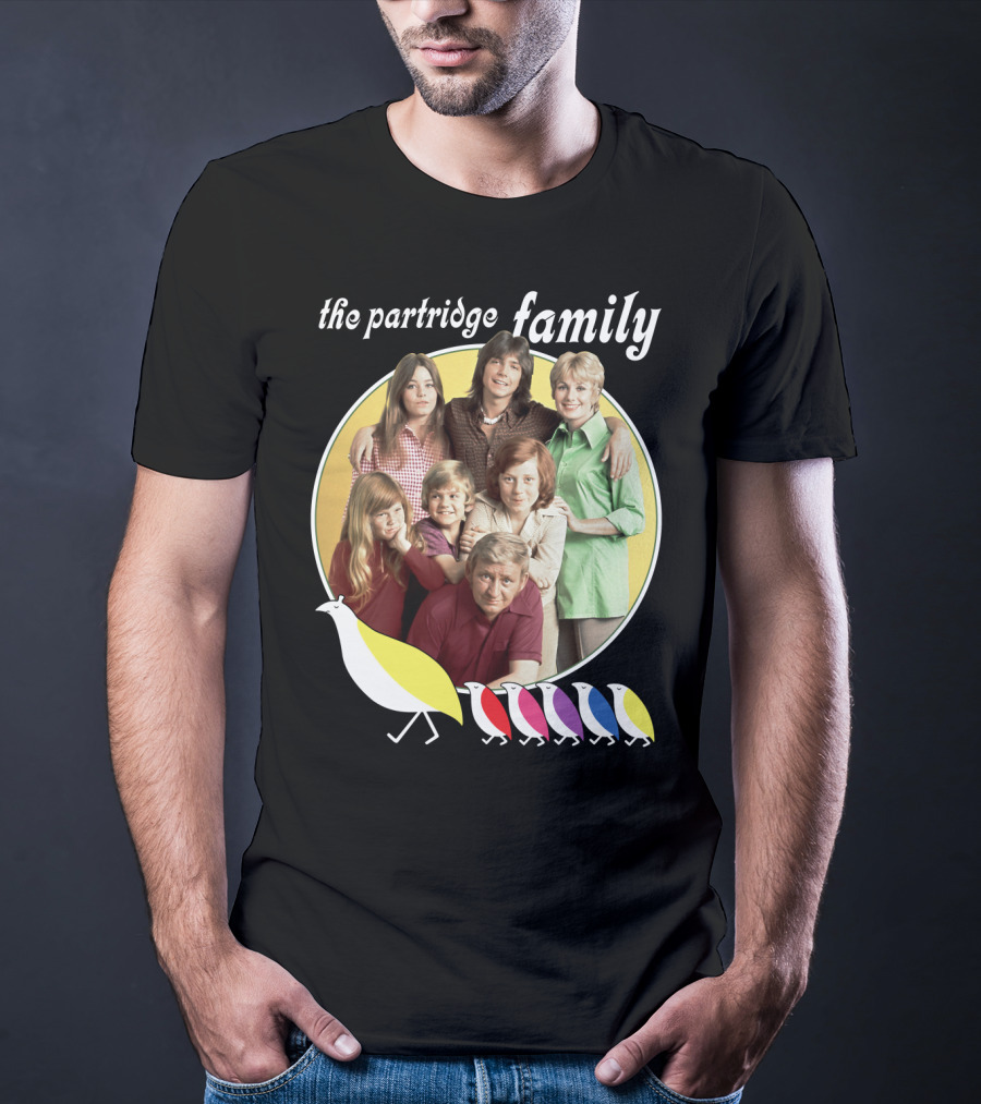 The Partridge Family Yellow Circle Five Birds T-Shirt