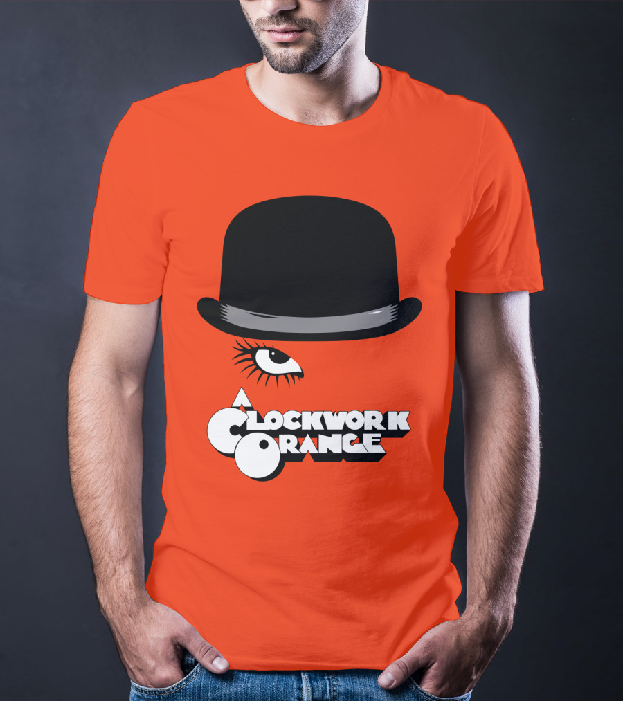 A Clockwork Orange Bowler Hat And Eyelash T-Shirt