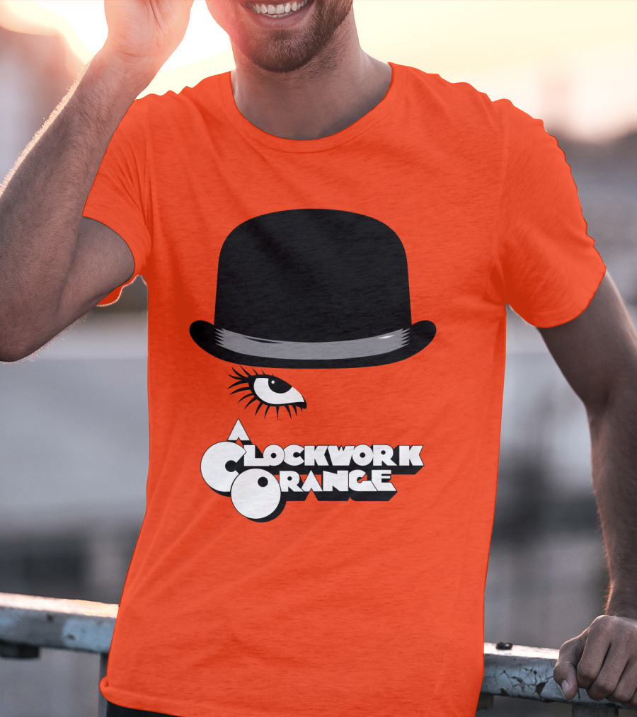 A Clockwork Orange Bowler Hat And Eyelash T-Shirt