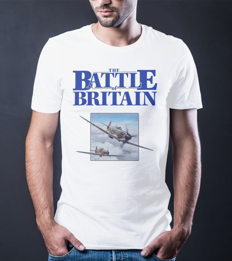 The Battle Of Britain Fighter Aircraft Iconic WWII Scene T-Shirt