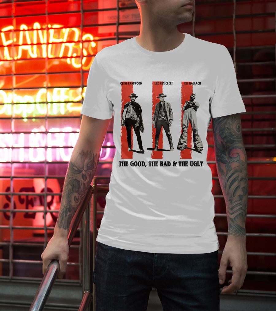 Clint Eastwood Lee Van Cleef Eli Wallach The Good The Bad And The Ugly T-Shirt