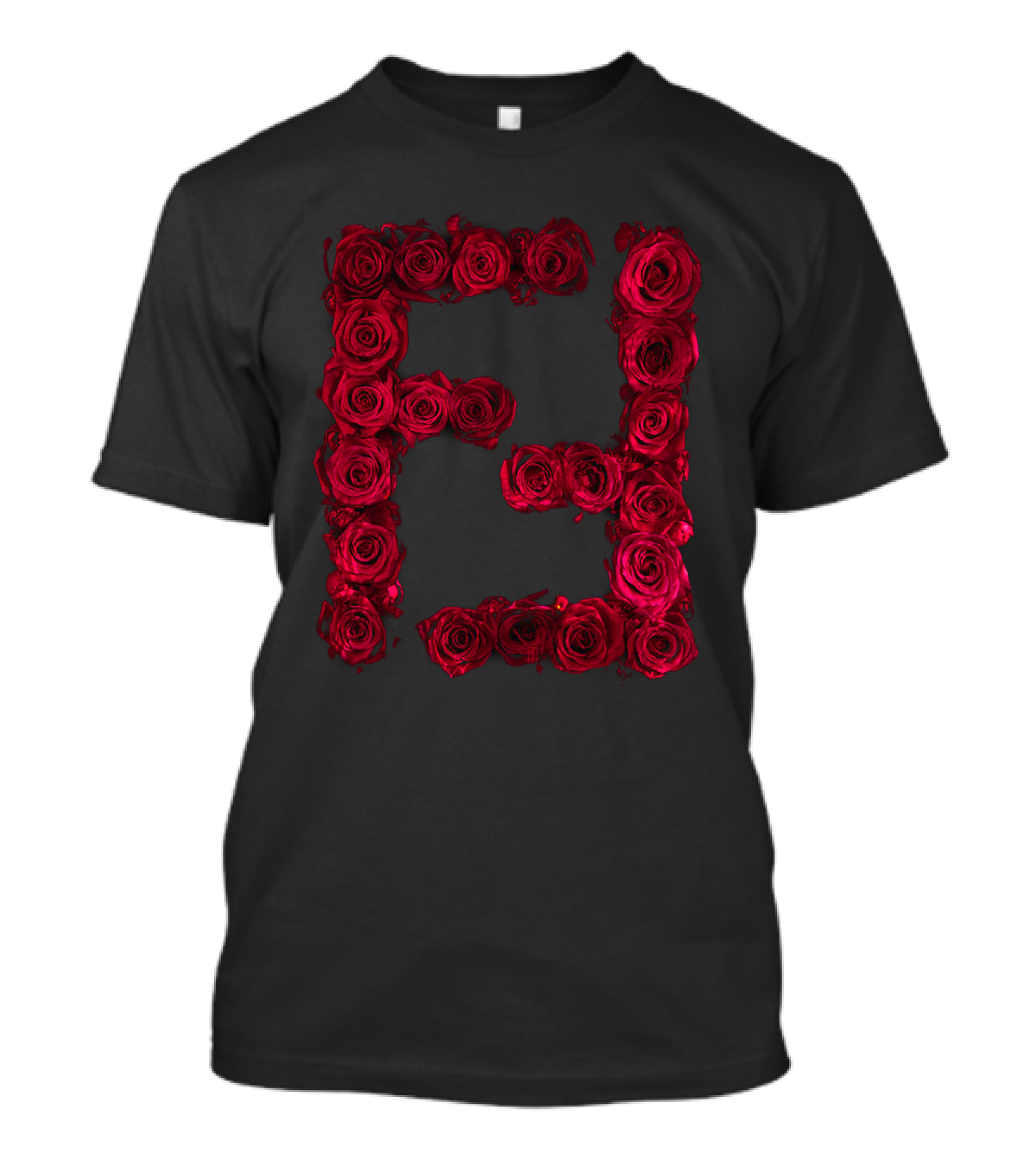 FD Red Roses Block Letters T-Shirt
