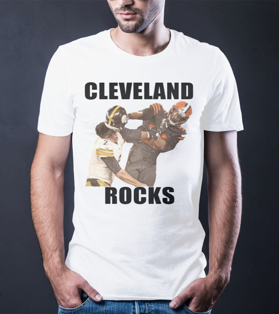 Cleveland Rocks Rudolph Started It Football Rivalry Clash T-Shirt