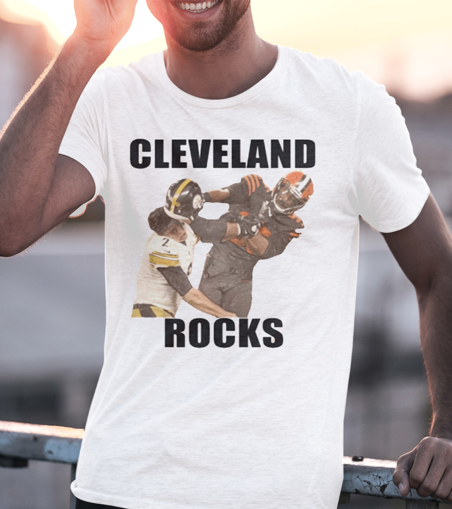Cleveland Rocks Rudolph Started It Football Rivalry Clash T-Shirt
