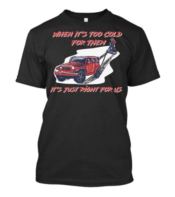 When It's Too Cold For Them It's Just Right For US T-Shirt