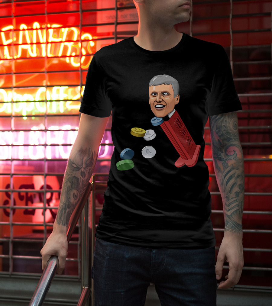 Jim’ll Paint It Dispenser With Flying Colorful Tablets T-Shirt