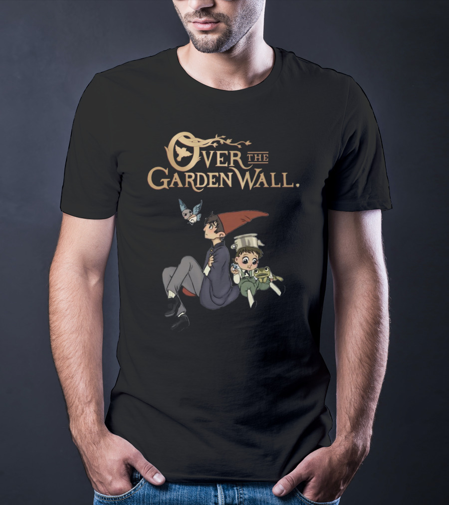 Wirt And Greg Over The Garden Wall Characters With Frog And Bluebird T-Shirt