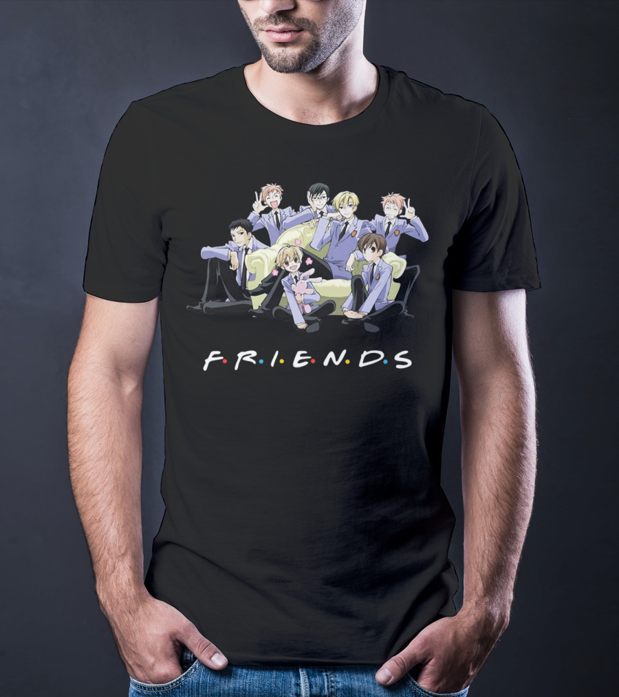 Ouran High School Host Club FRIENDS TV Show Crossover T-Shirt