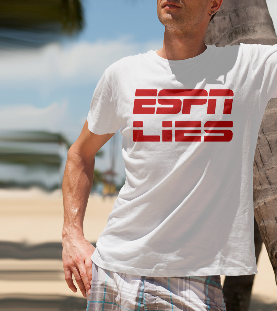 ESPN Lies Red T-Shirt